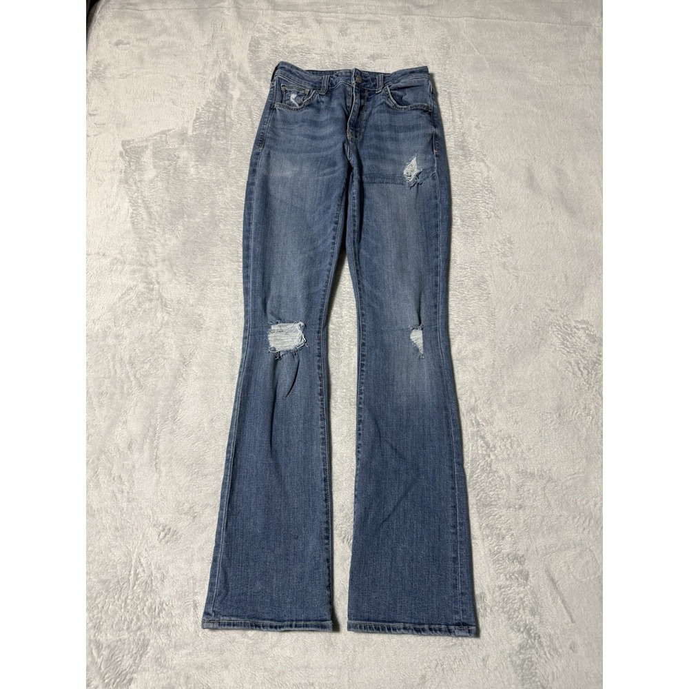 Arizona Jeans Womens 5 Blue Hi Rise Bootcut Stretch‎ Denim 24x31